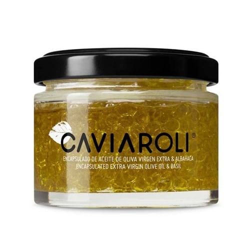 Caviaroli, Extra Virgin Olive oil and Basil Caviar 50 Gr