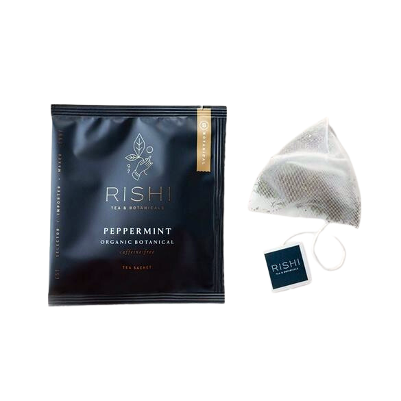 Rishi Certified Organic Kosher Peppermint Caffeine Free Tea Price per 50