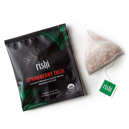 Rishi Certified Organic Kosher Strawberry Tulsi Tea Price per 50