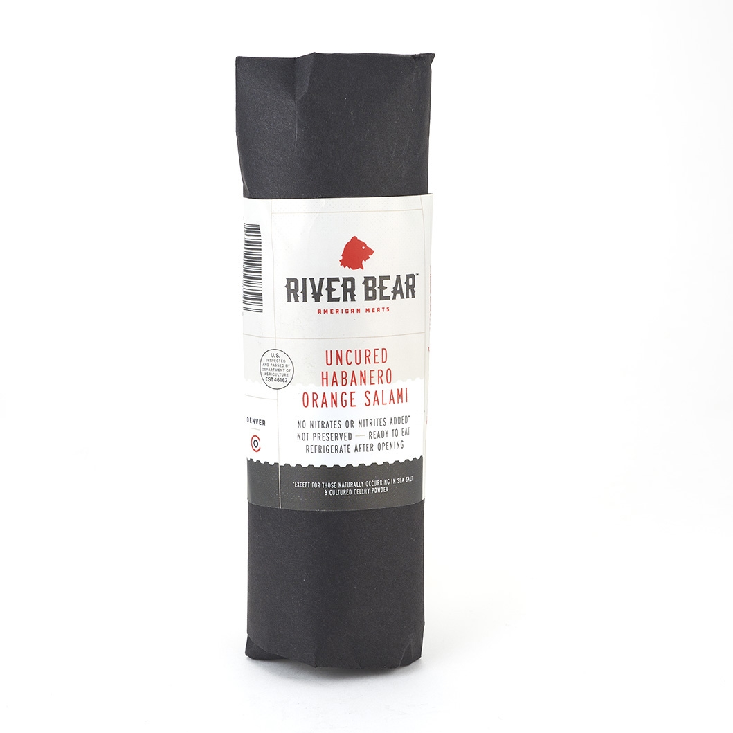 River Bear Uncured Habanero Orange Salami 4.5 Oz LOCAL AMAZING !!!