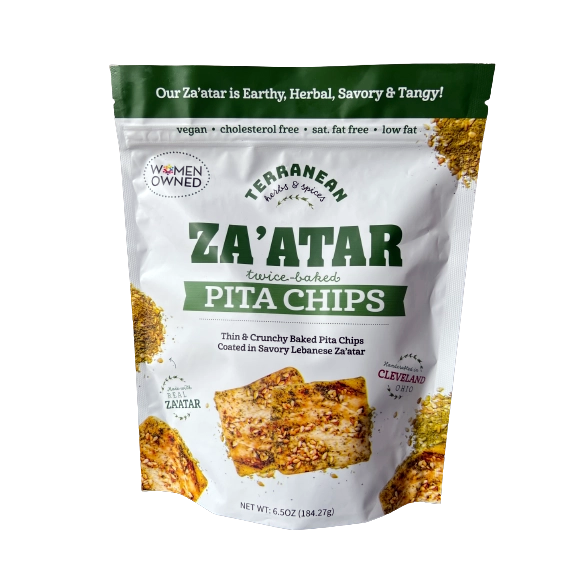 Terranean Herbs & Spices Za'atar Twice Baked Pita Chips -Vegan