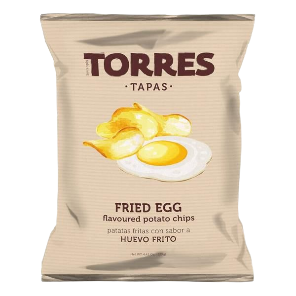 Torres Fried Egg Potato Chips – Gourmet Spanish Chips 125 Gram