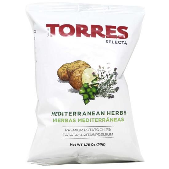 Torres Mediterranean Herb Potato Chips – Gourmet Spanish Chips 50 Gram