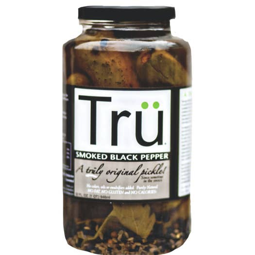 Tru Smoked Black Pepper Pickles 24 Oz