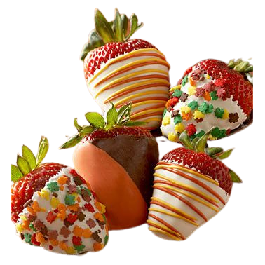 Fall colored chocolate Covered Strawberries