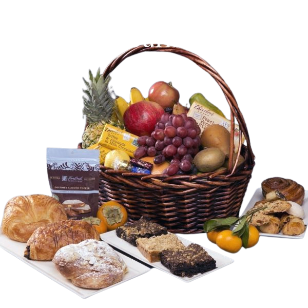 The Breckenridge Fruit and pastry basket