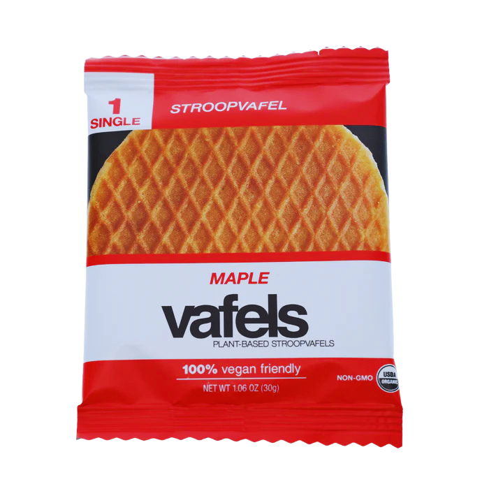 Vafels Single maple Stroop Waffle – Vegan & Plant-Based | 5280Gourmet
