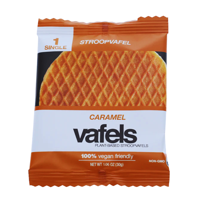 Vafels Single Caramel Stroop Waffle – Vegan & Plant-Based | 5280Gourmet