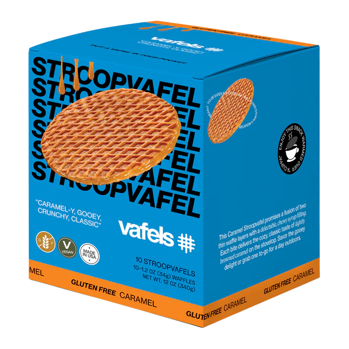 10 pack Vafels Gluten-Free Caramel Stroop Waffle – Vegan & Plant-Based | 5280Gourmet