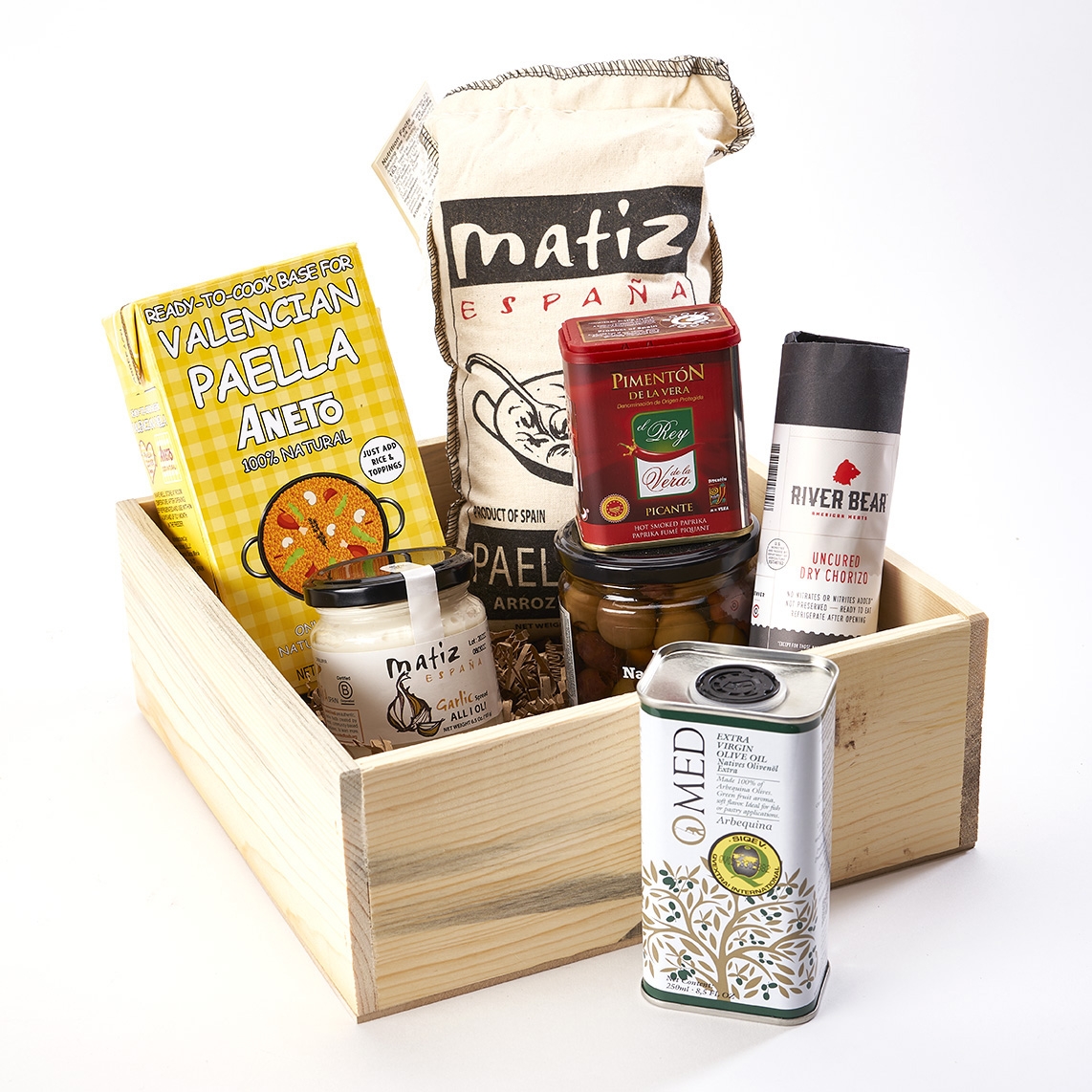 Spanish Paella Crate with Colorado Chorizo