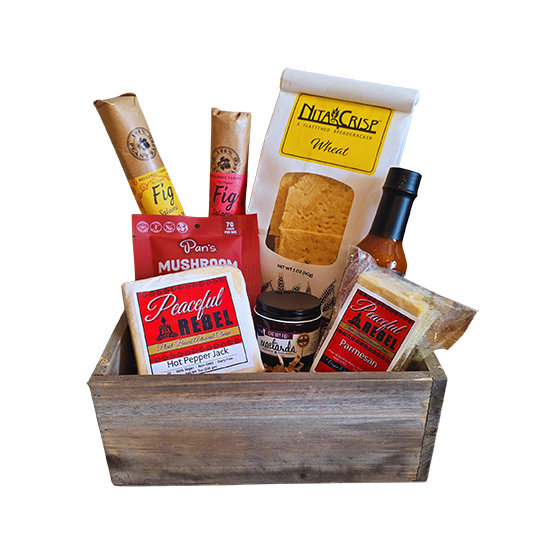 Vegan Charcuterie Crate – Plant-Based Cheese, Vegan Salami & Gourmet Snack Gift Box