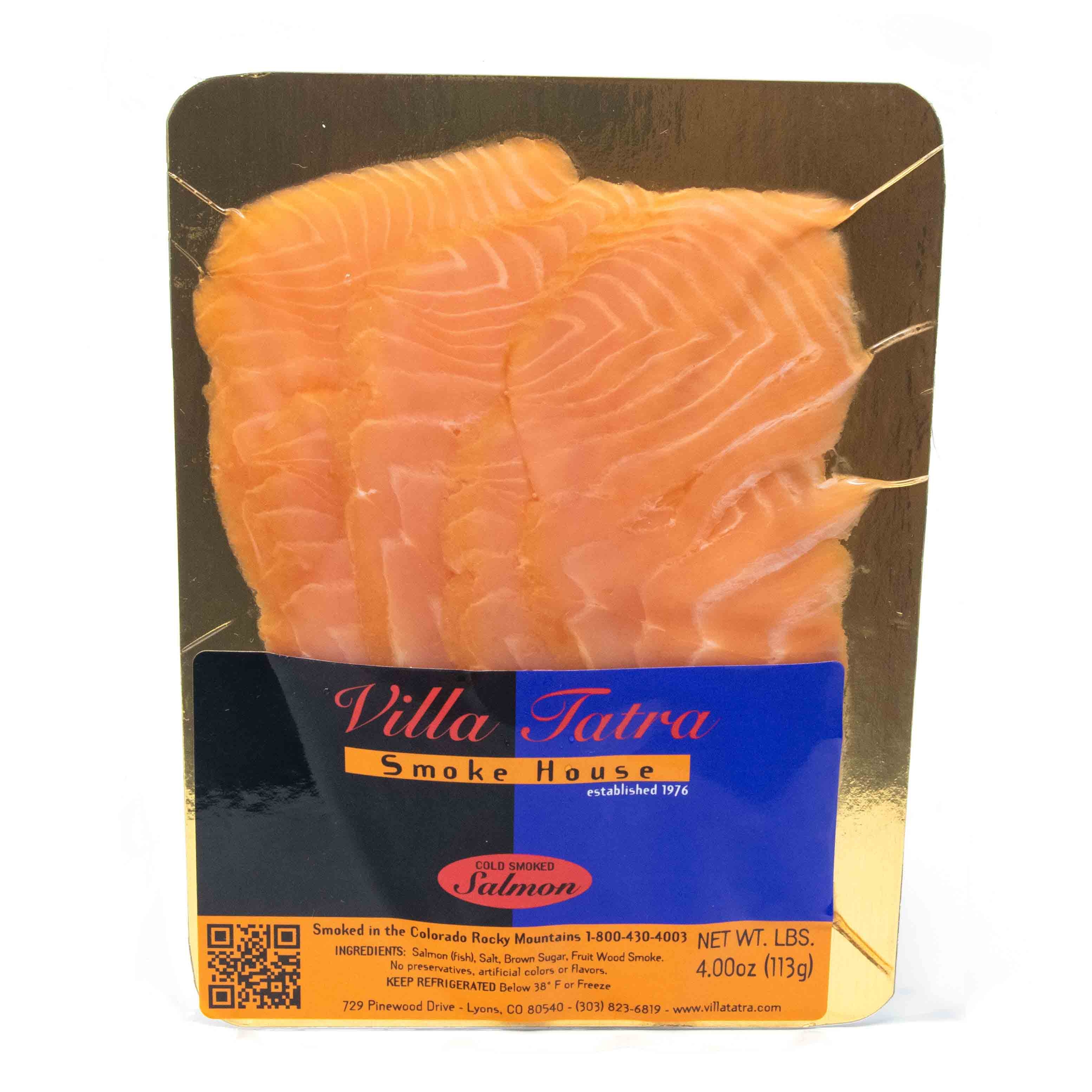 Villa Tatra Smoked Salmon 4 oz COLORADO COMPANY, NO NATIONWIDE SHIPPING