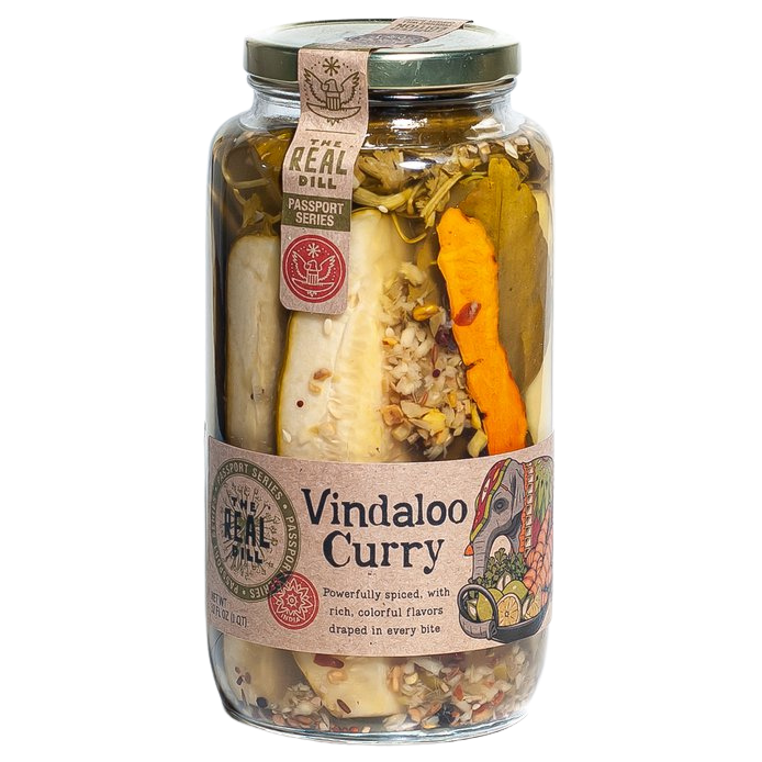 Real Dill Vindaloo Curry Dills 32 Oz