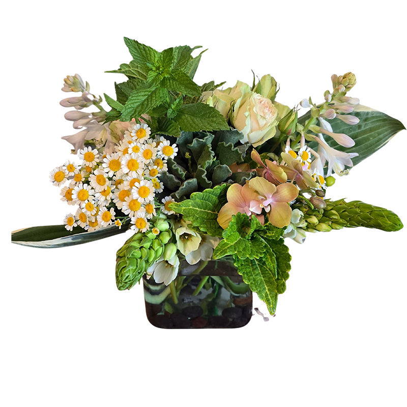 White Garden Market Arrangement- available in different sizes