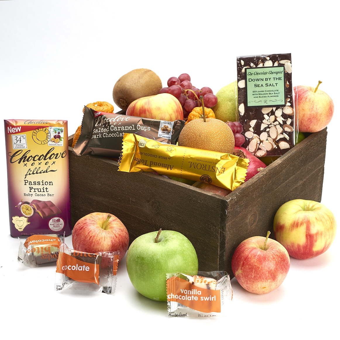 Fall Fruit Crate with Local Chocolate